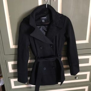 🟤 GUC - Liz Claiborne peacoat removable hood - m